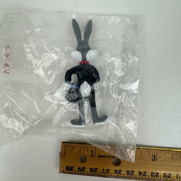 Sealed Vtg 1988 Bugs Bunny Magician Applause Figurine Cake Topper Plastic Rubber - Picture 4 of 12